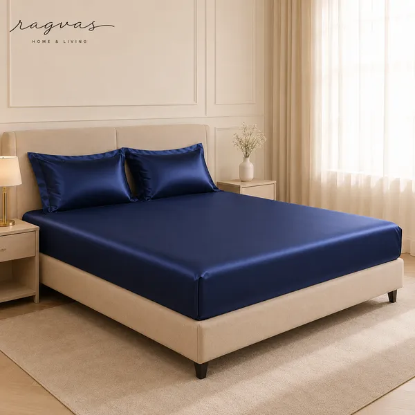 500_TC_Cooling_Silk_Cotton_King_Size_Bedsheet_Set_–_108×108_Inches_|_1_Bedsheet_+_2_Pillow_Covers
