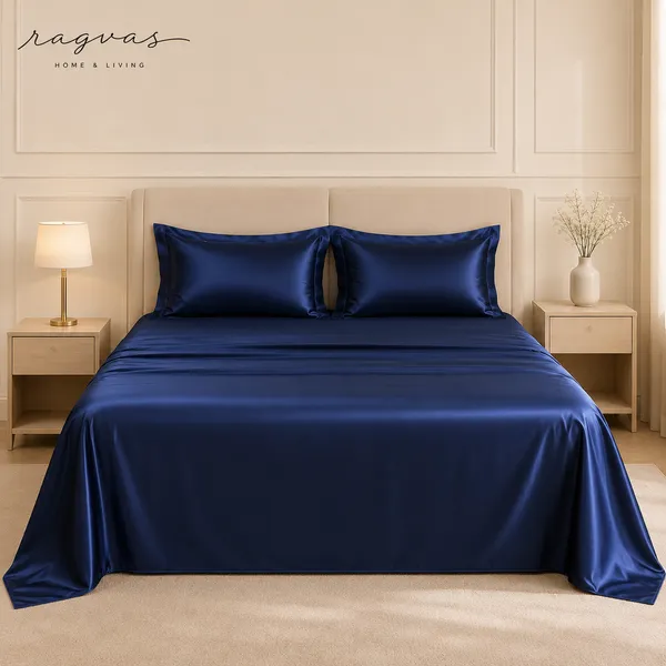 500_TC_Cooling_Silk_Cotton_King_Size_Bedsheet_Set_–_108×108_Inches_|_1_Bedsheet_+_2_Pillow_Covers