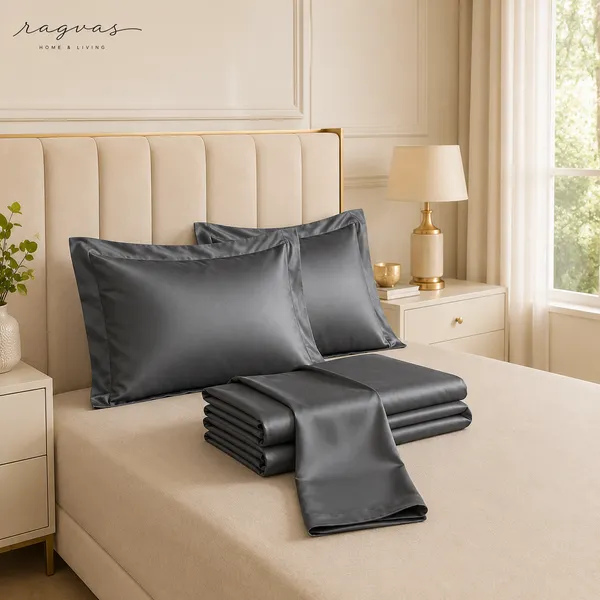 500_TC_Cooling_Silk_Cotton_King_Size_Bedsheet_Set_–_108×108_Inches_|_1_Bedsheet_+_2_Pillow_Covers