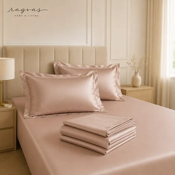 500_TC_Cooling_Silk_Cotton_King_Size_Bedsheet_Set_–_108×108_Inches_|_1_Bedsheet_+_2_Pillow_Covers
