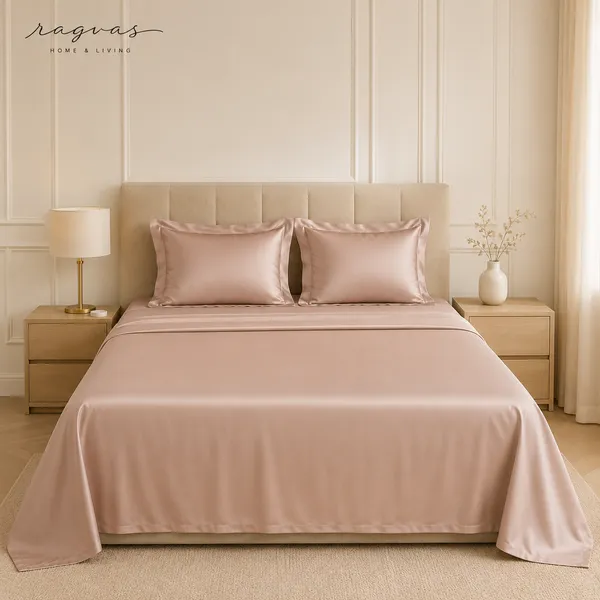 500_TC_Cooling_Silk_Cotton_King_Size_Bedsheet_Set_–_108×108_Inches_|_1_Bedsheet_+_2_Pillow_Covers