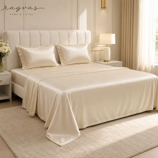 500_TC_Cooling_Silk_Cotton_King_Size_Bedsheet_Set_–_108×108_Inches_|_1_Bedsheet_+_2_Pillow_Covers