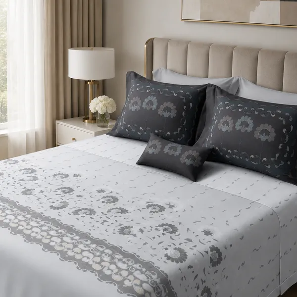Grey_Cotton_300_Tc_Pure_Bedsheet_Set_For_Bedroom