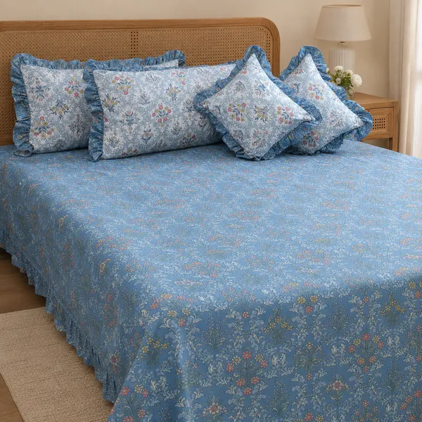 Soft_Blue_Cotton_5-Piece_Frill_Bedding_Set_For_Bedroom