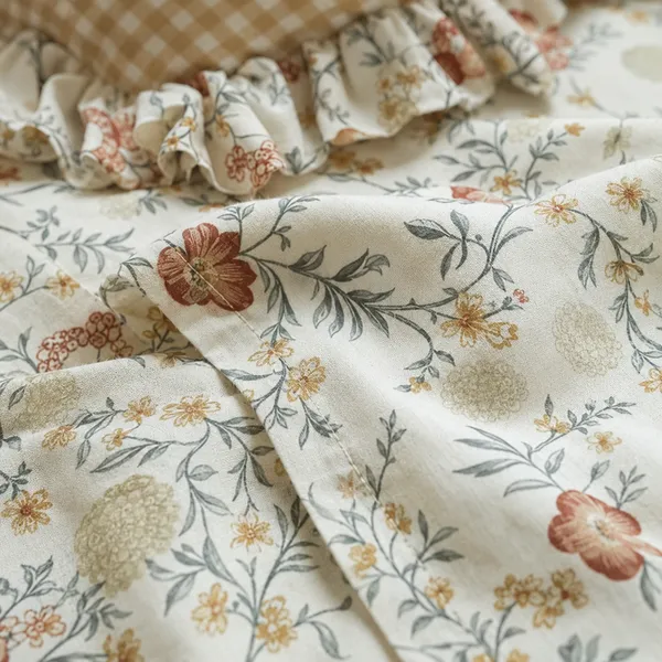 Multicolor_Cotton_5-Piece_Frill_Bedding_Set_For_Bedroom