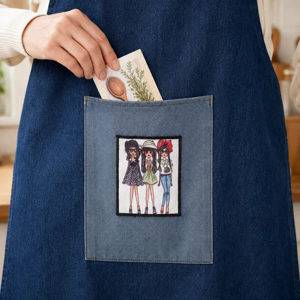 Classic_Blue_Denim_Waterproof_Apron_with_Front_Pocket