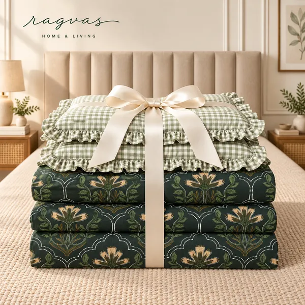 Cotton_5-Piece_Frill_Bedding_Set_For_Bedroom