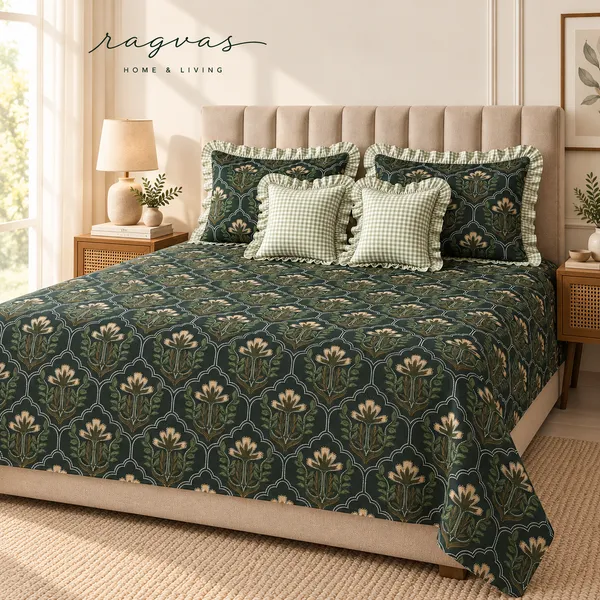 Cotton_5-Piece_Frill_Bedding_Set_For_Bedroom