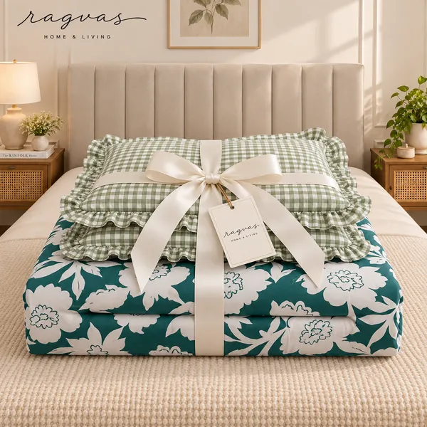 Cotton_5-Piece_Frill_Bedding_Set_For_Bedroom