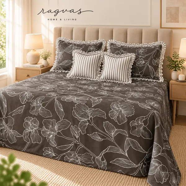 Cotton_5-Piece_Frill_Bedding_Set_For_Bedroom