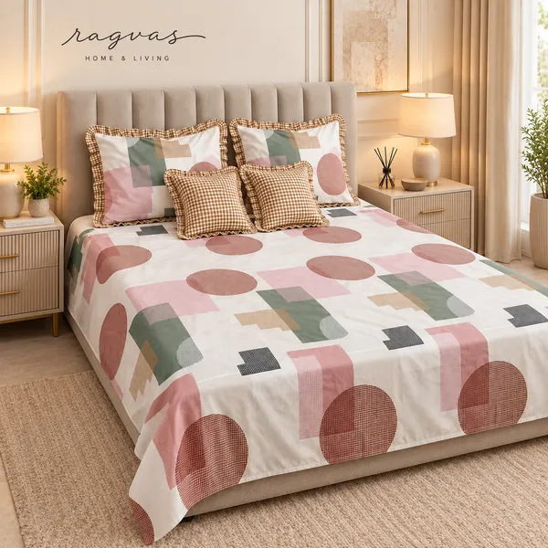 Cotton_5-Piece_Frill_Bedding_Set_For_Bedroom