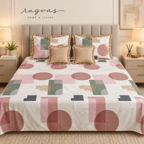 Cotton_5-Piece_Frill_Bedding_Set_For_Bedroom