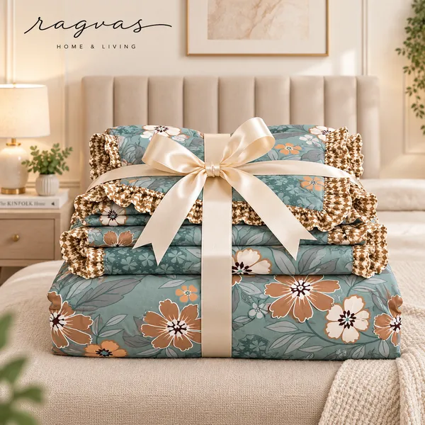 Cotton_5-Piece_Frill_Bedding_Set_For_Bedroom