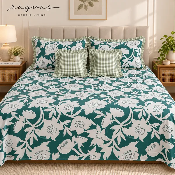 Cotton_5-Piece_Frill_Bedding_Set_For_Bedroom