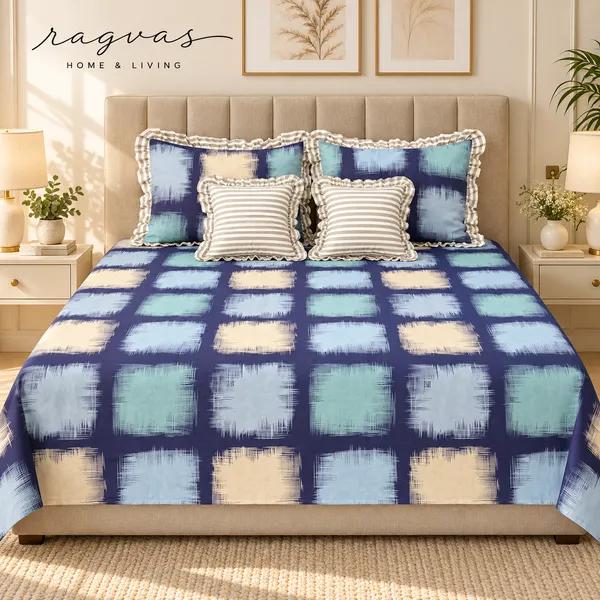 Cotton_5-Piece_Frill_Bedding_Set_For_Bedroom