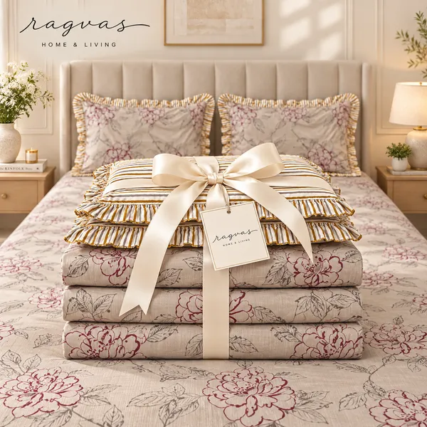 Cotton_5-Piece_Frill_Bedding_Set_For_Bedroom