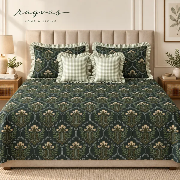 Cotton_5-Piece_Frill_Bedding_Set_For_Bedroom