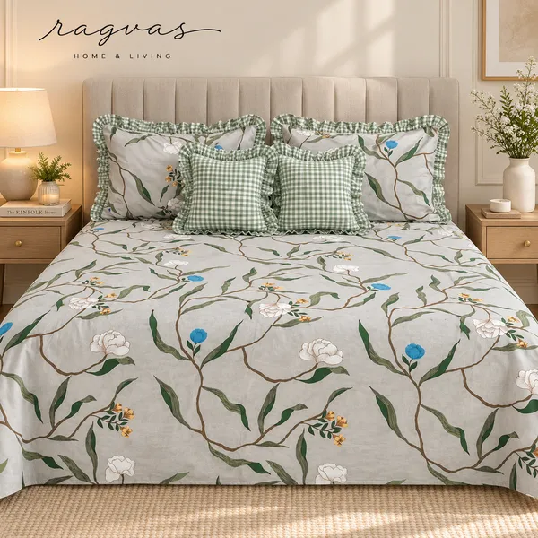 Cotton_5-Piece_Frill_Bedding_Set_For_Bedroom