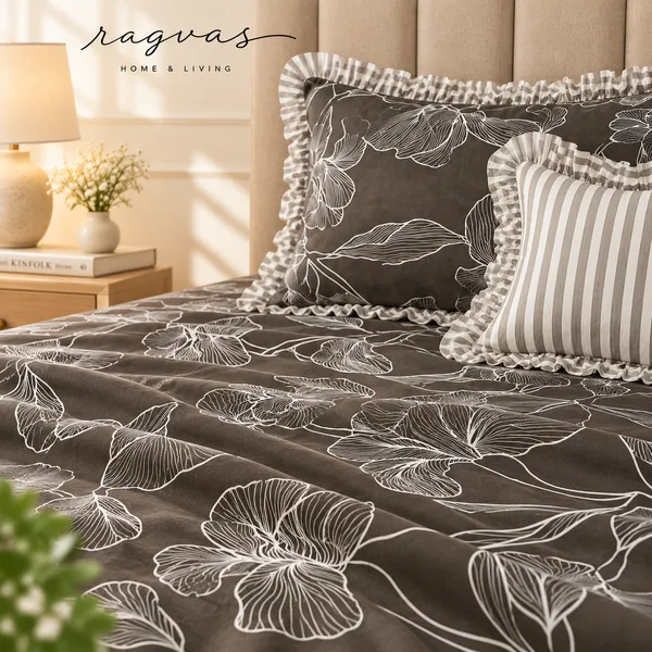 Cotton_5-Piece_Frill_Bedding_Set_For_Bedroom