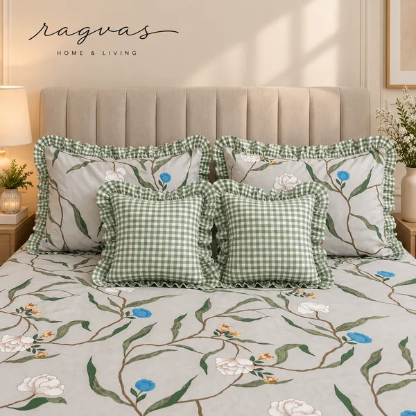 Cotton_5-Piece_Frill_Bedding_Set_For_Bedroom