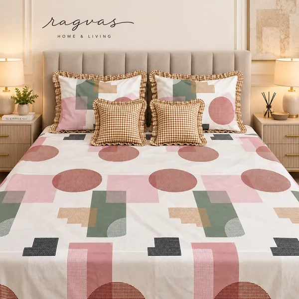 Cotton_5-Piece_Frill_Bedding_Set_For_Bedroom