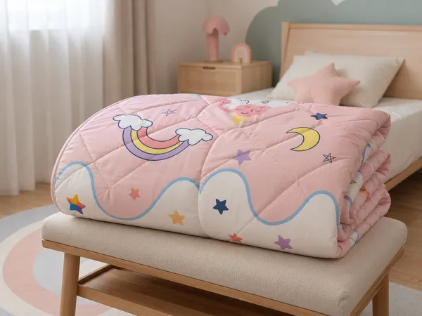 Pink_Cotton_Single_Bed_Comforter_For_Kids_Bedroom