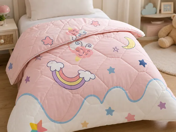 Pink_Cotton_Single_Bed_Comforter_For_Kids_Bedroom