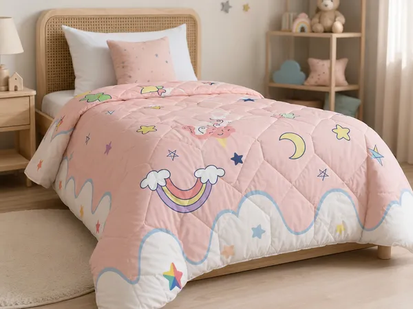 Pink_Cotton_Single_Bed_Comforter_For_Kids_Bedroom