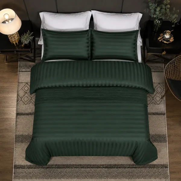 Deep_Forest_Green_Cotton_Bed_Sheet_Set_For_Bedroom