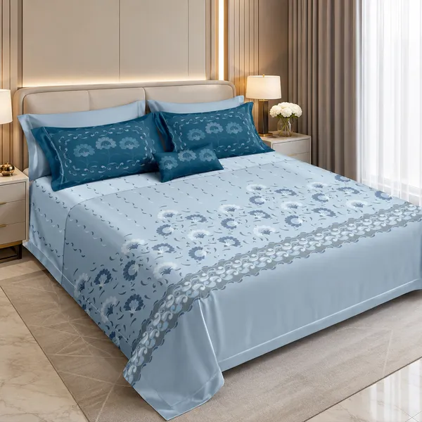 Multicolor_Cotton_300_Tc_Pure_Bedsheet_Set_For_Bedroom