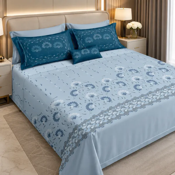 Multicolor_Cotton_300_Tc_Pure_Bedsheet_Set_For_Bedroom