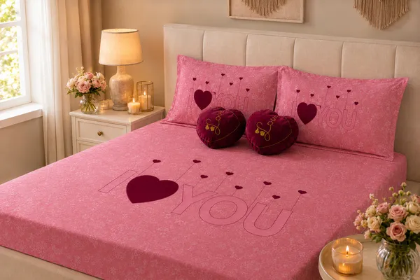 Red_Cotton_5-Piece_Bedding_Set_For_Bedroom