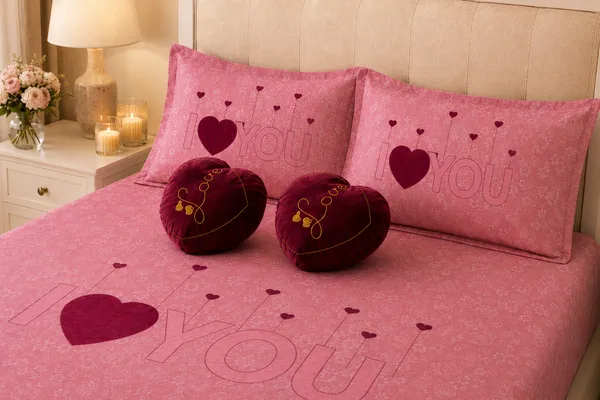 Red_Cotton_5-Piece_Bedding_Set_For_Bedroom