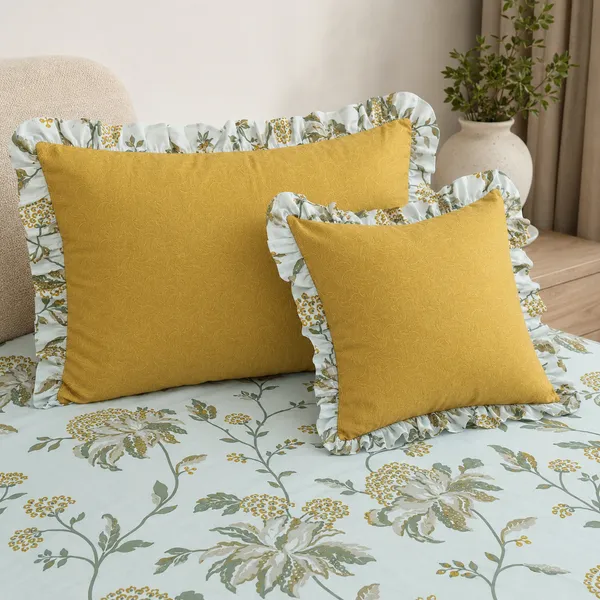 Multicolor_Cotton_5-Piece_Frill_Bedding_Set_For_Bedroom