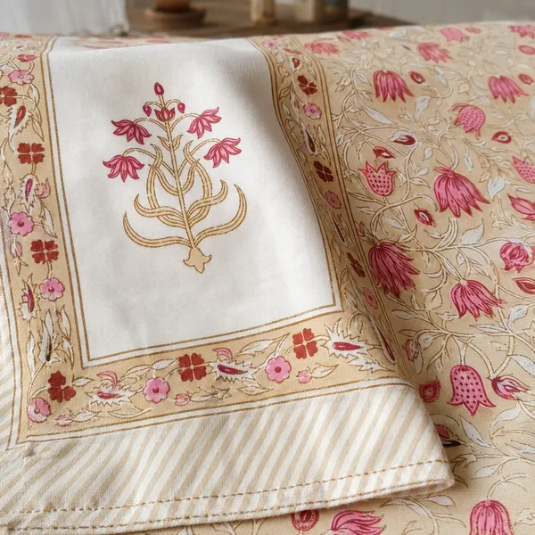 White_Cotton_Hand_Block_Bed_Sheet_Set_For_Bedroom