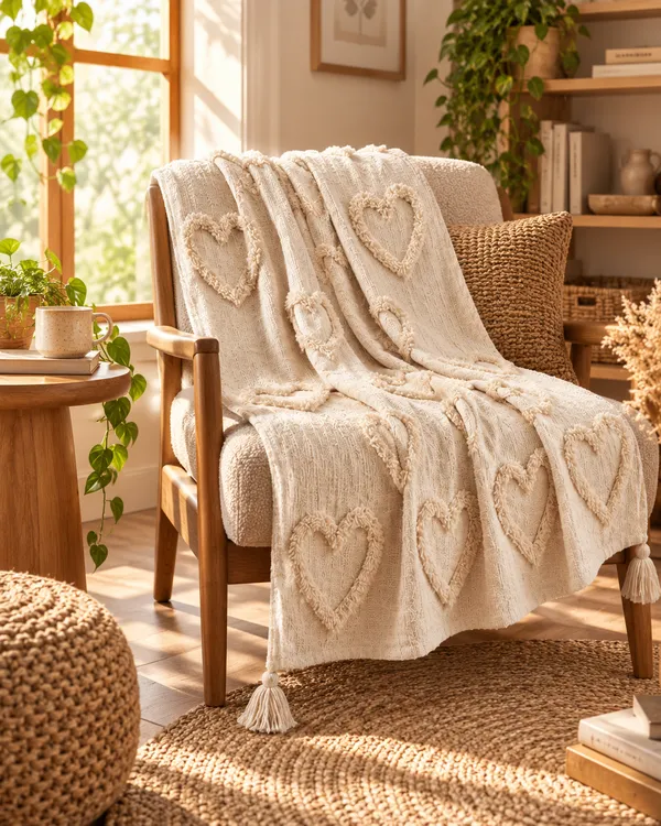 Ivory_Heart_Tufted_Cotton_Throw