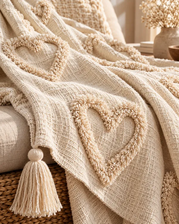 Ivory_Heart_Tufted_Cotton_Throw