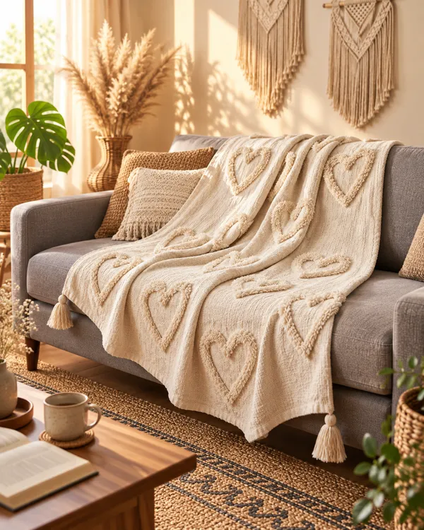 Ivory_Heart_Tufted_Cotton_Throw