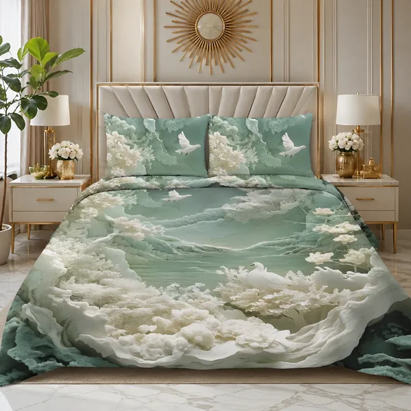 Multicolor_Cotton_7D_Digital_Print_Bedsheet_Set_For_Bedroom