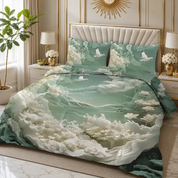 Multicolor_Cotton_7D_Digital_Print_Bedsheet_Set_For_Bedroom