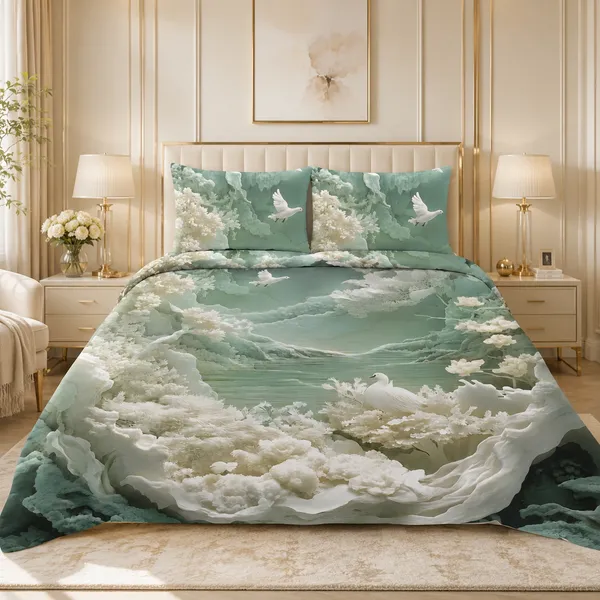 Multicolor_Cotton_7D_Digital_Print_Bedsheet_Set_For_Bedroom