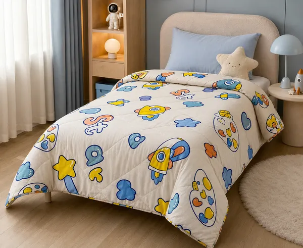 White_Cotton_Single_Bed_Comforter_For_Kids_Bedroom