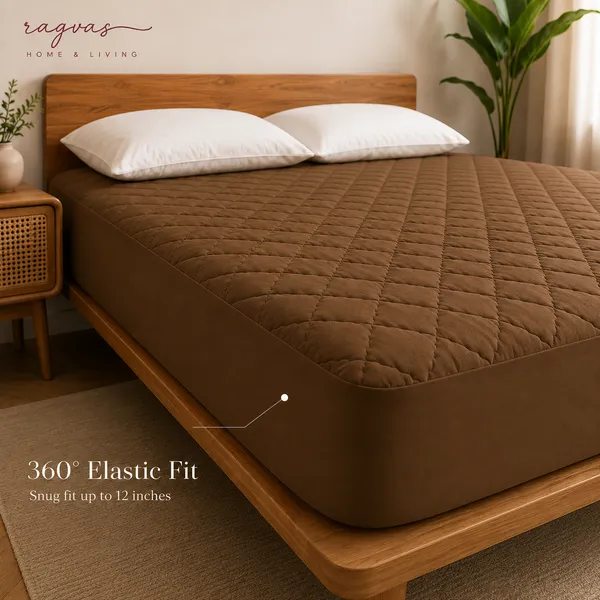 Coffee_–__100%__Waterproof_Mattress_Protector_Heavy_Quilted