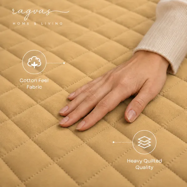 Golden_Beige_–_100%_Waterproof_Mattress_Protector_Heavy_Quilted