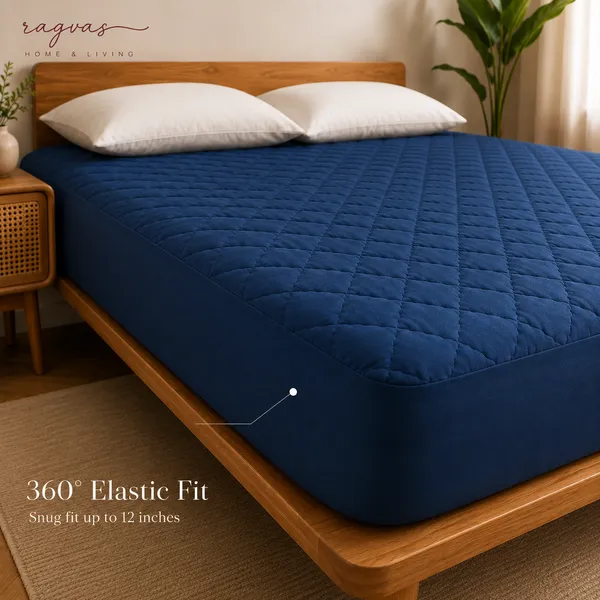 Royal_Blue_–100%_Waterproof_Mattress_Protector_Heavy_Quilted