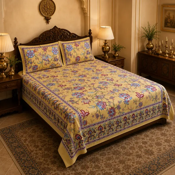Mehar_Mustard_Cotton_Pure_King_Size_Bed_Sheet_Set_For_Bedroom