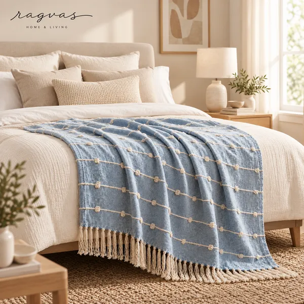 Pastel_Hand-Tufted_Cotton_Throw_with_Fringes