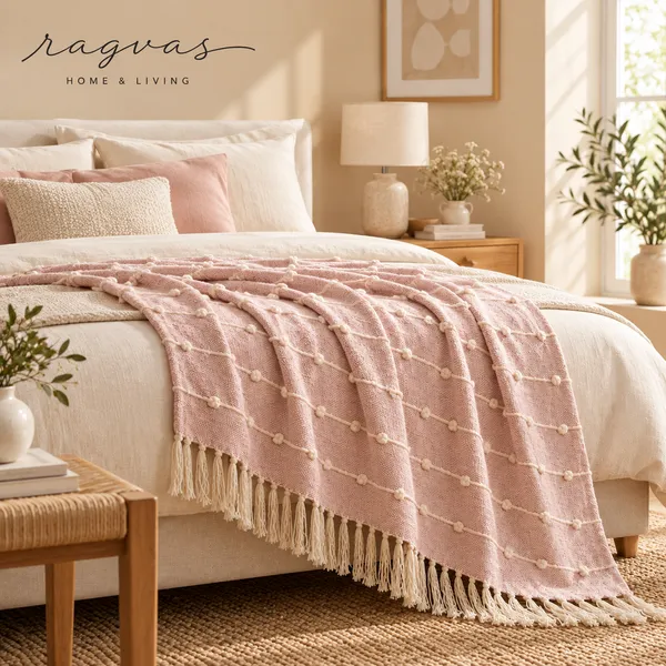 Pastel_Hand-Tufted_Cotton_Throw_with_Fringes
