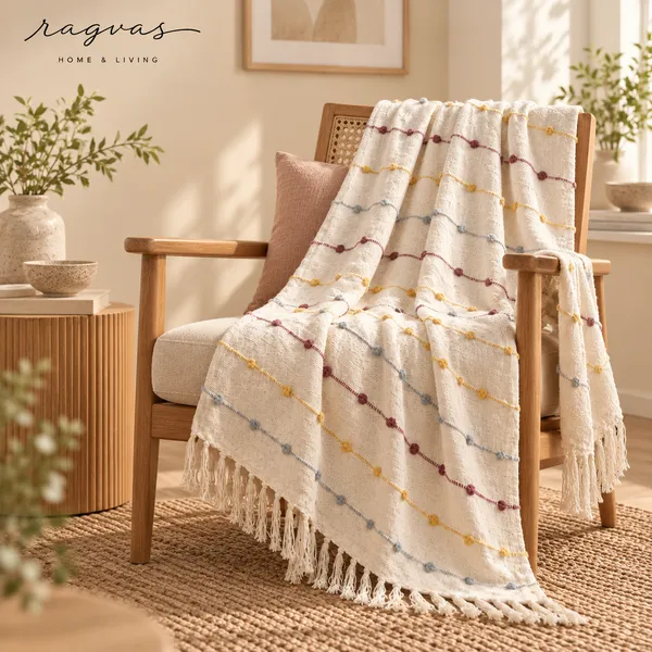 Pastel_Hand-Tufted_Cotton_Throw_with_Fringes