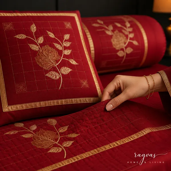 Royal_Crimson_Quilted_Cotton_Diwan_Set_–_8_Piece